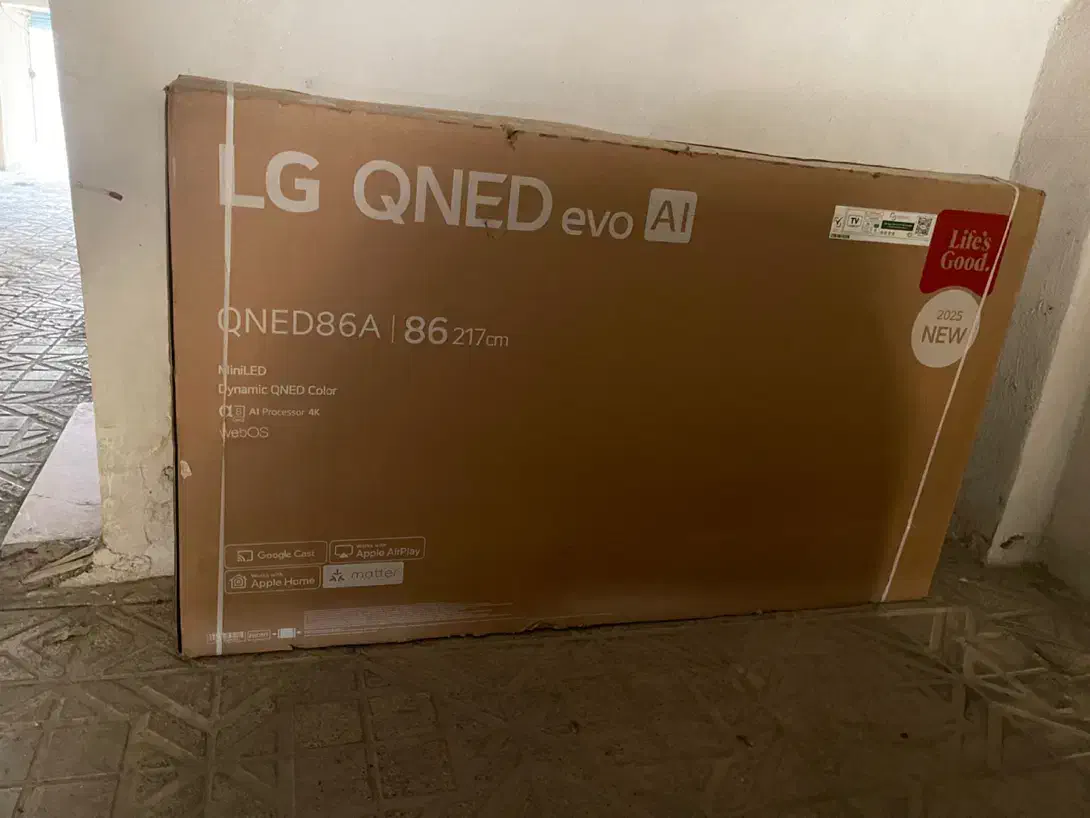 کارتن QNED 86 ال‌جی|تلویزیون و پروژکتور|کرج, کلاک نو|دیوار