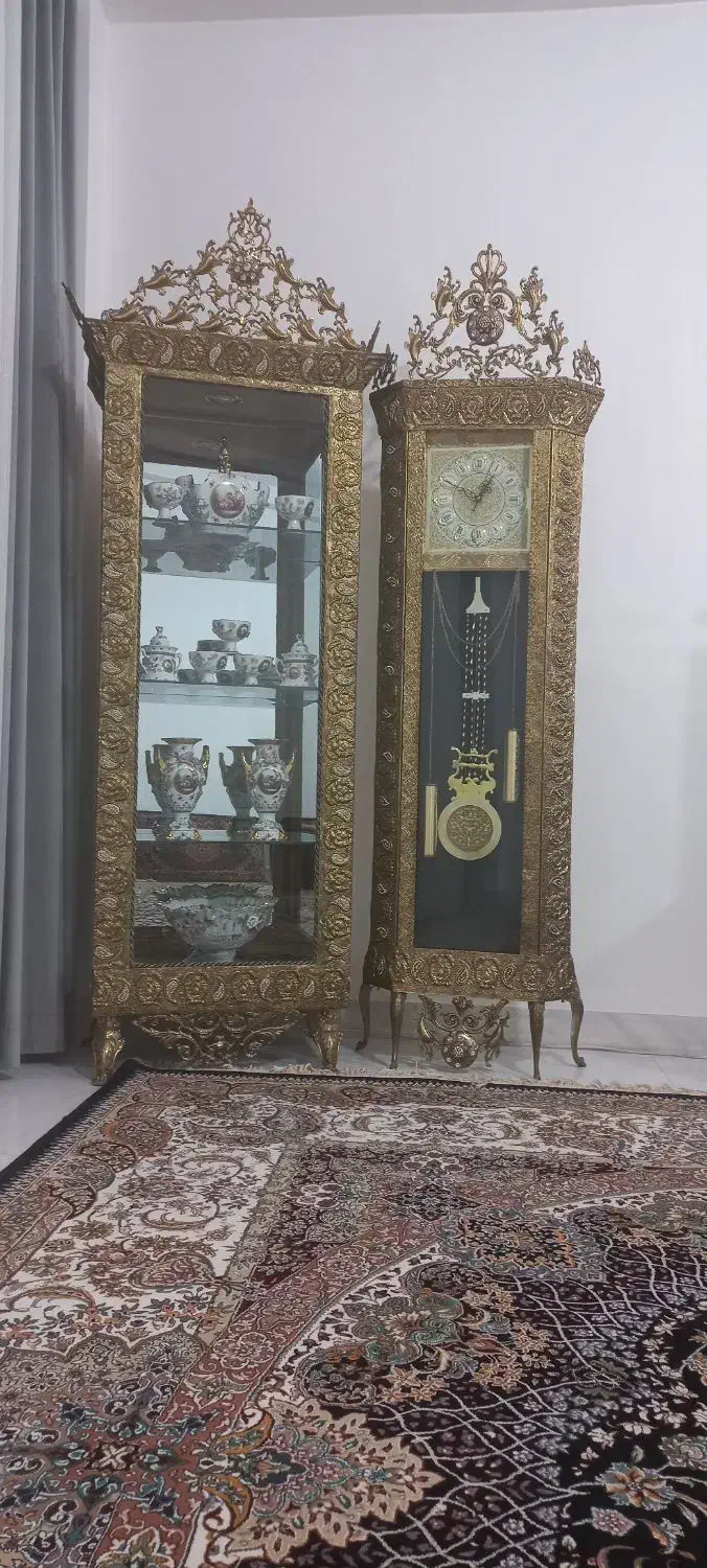 بوفه ساعت برنز|بوفه، ویترین، کنسول|اردبیل, |دیوار