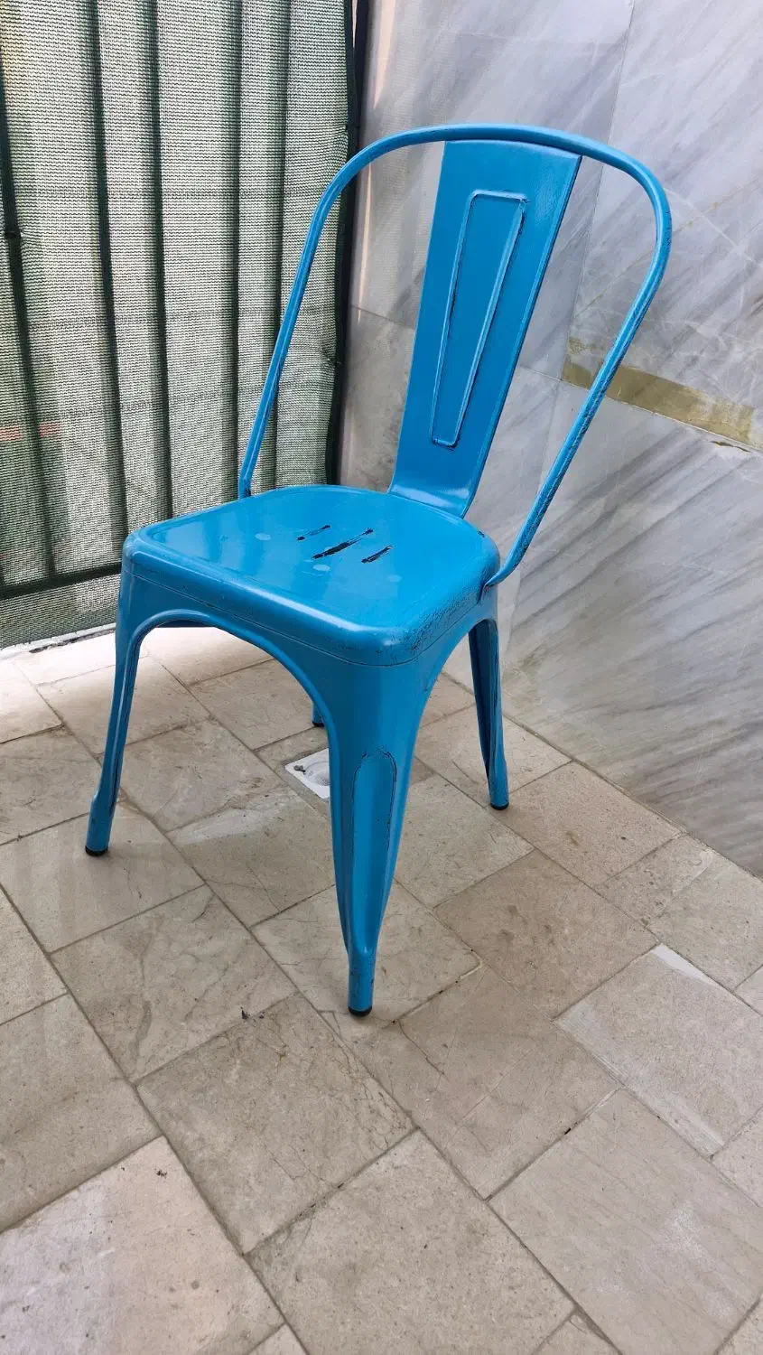 صندلی فلزی تولیکس آبی|صندلی و نیمکت|کرج, گوهردشت|دیوار