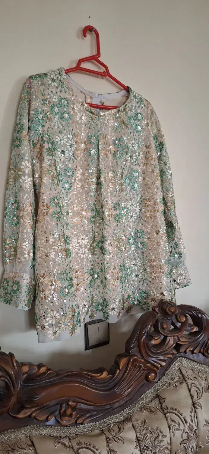 شومیز گیپورپولکی مجلسی نونو تاسایز۴۲|لباس|نوشهر, |دیوار