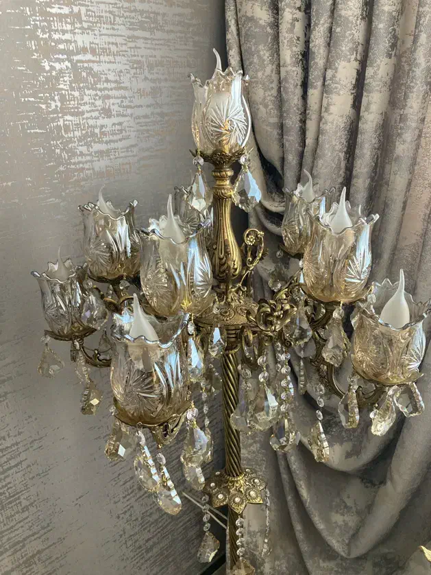 کنارسالنی تمام برنز|چراغ خواب و آباژور|کرمانشاه, |دیوار