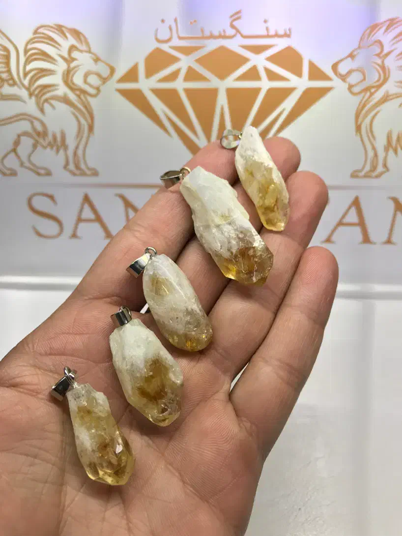 سنگ سیترین طبیعی|جواهرات|تبریز, |دیوار