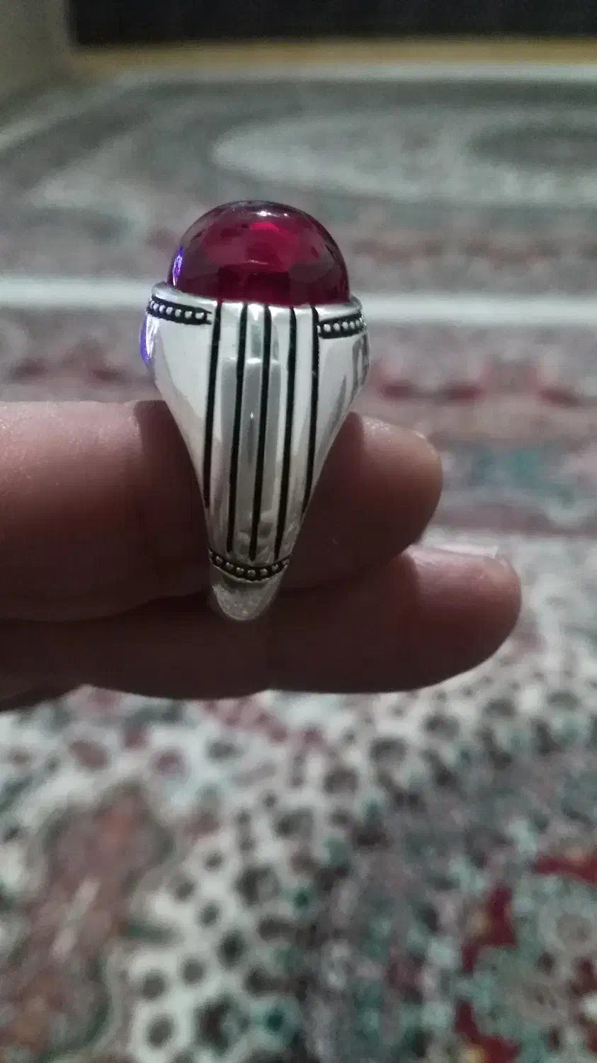 انگشتر نقره یاقوت|جواهرات|کرمانشاه, |دیوار