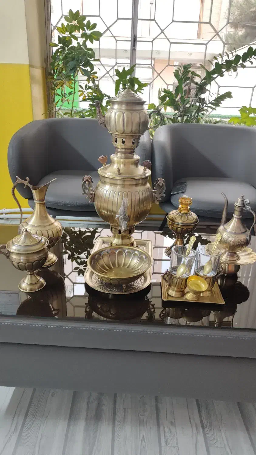 ست کامل سماور و متعلقات  نو نو نو|کلکسیون اشیاء عتیقه|مشهد, هفت تیر (حافظ)|دیوار