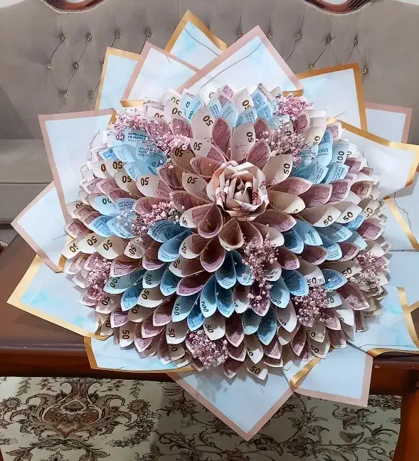 پول آرایی باکس نوزاد تولدباکس گل باکس پول دسته گل|گل مصنوعی|زنجان, |دیوار