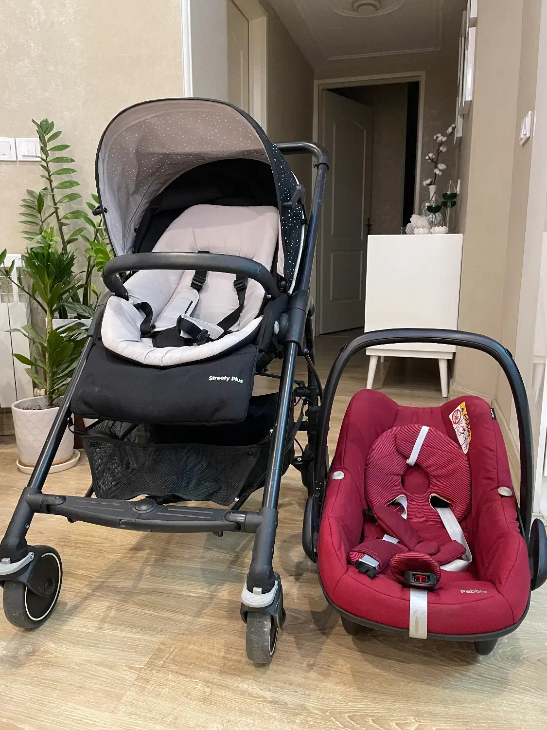 ست کالسکه و کریر مکسی کوزی مدل استریت پلاس|کالسکه و لوازم جانبی|تهران, شاهین|دیوار