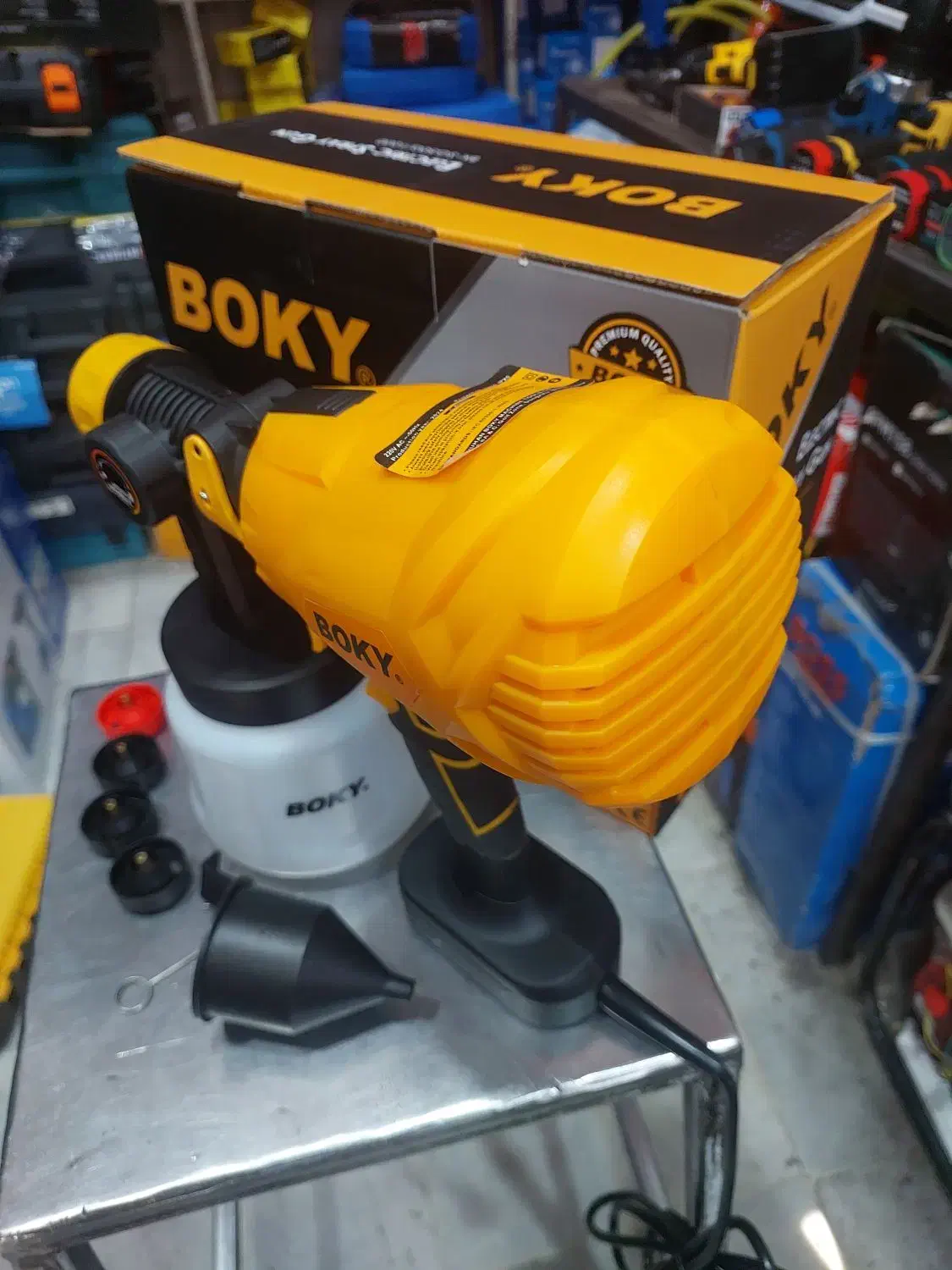 پیستوله رنگ برقی پر قدرت بوکی ۵۰۰ وات|ابزارآلات|شیراز, بازار|دیوار