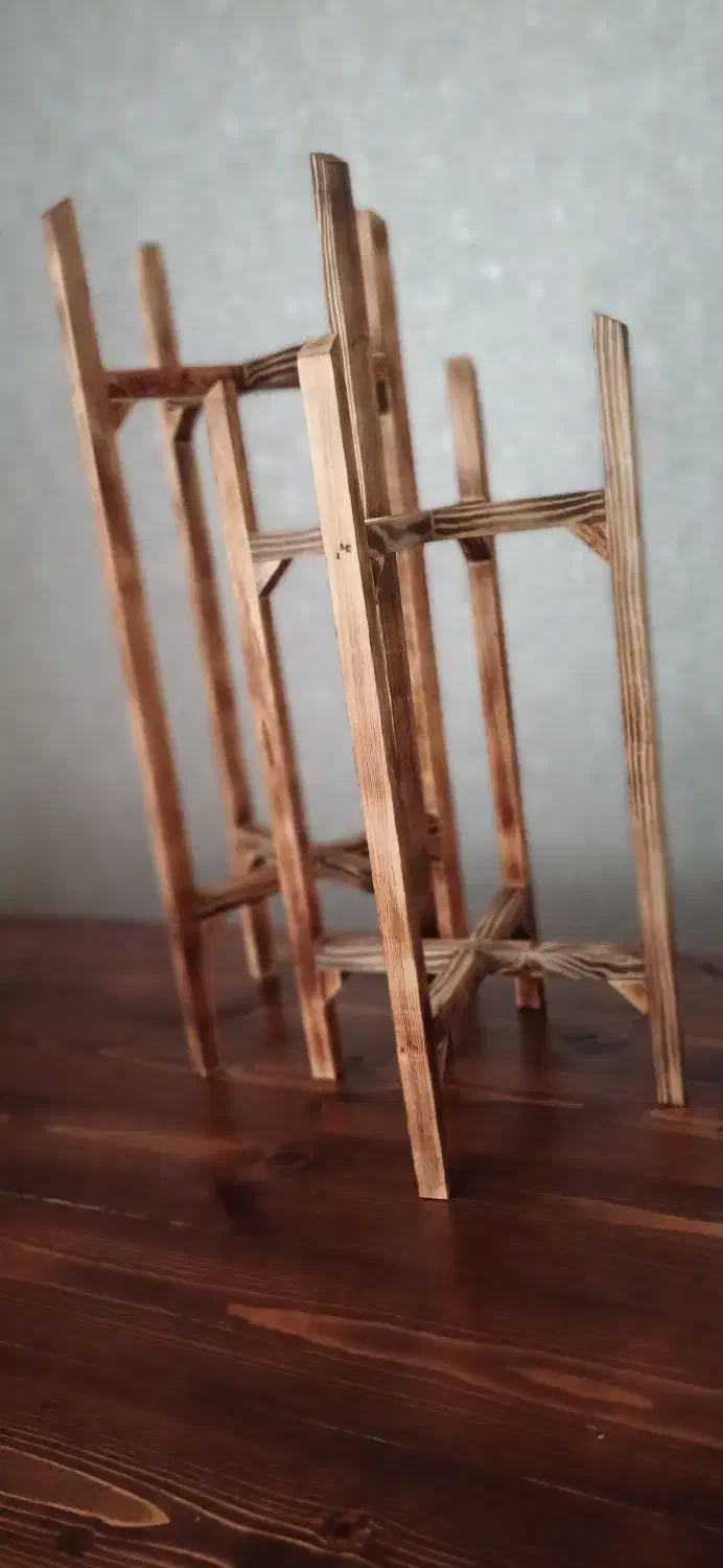 پایه گلدان چوبی استند گلدان باکس چوبی|گل و گیاه طبیعی|رشت, شهرک احمد خمینی|دیوار