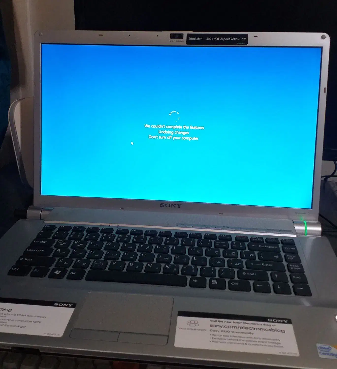 لپ تاپ سونی fw550 با ssd 120gig|رایانه همراه|تهران, منیریه|دیوار