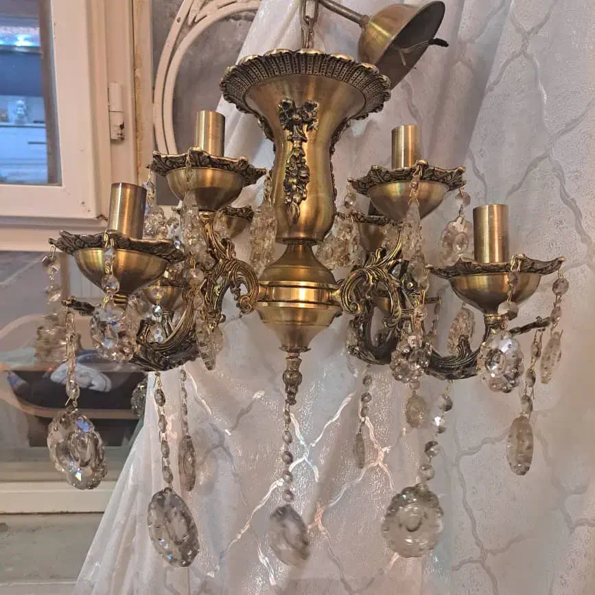 لوستر برنز اصل|لوستر و چراغ آویز|آبدانان, |دیوار