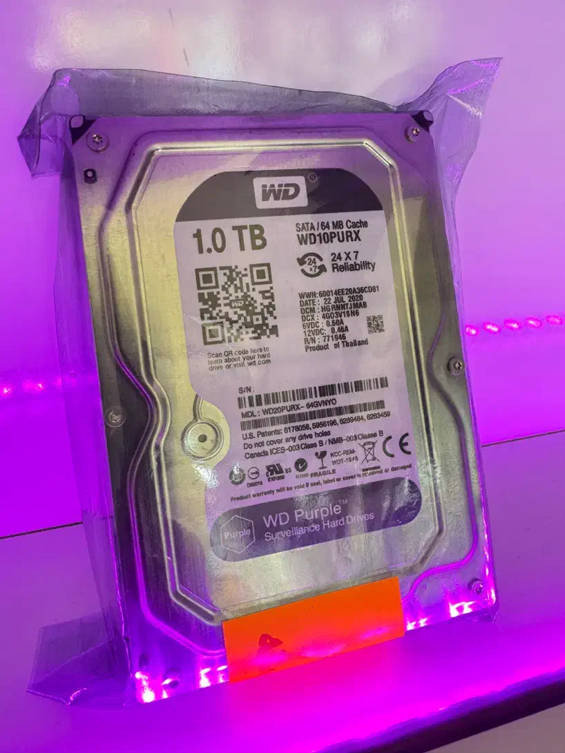 هارد یک ترابایت بنفش شرکتی با یک سال ضمانت|قطعات و لوازم جانبی رایانه|یزد, |دیوار