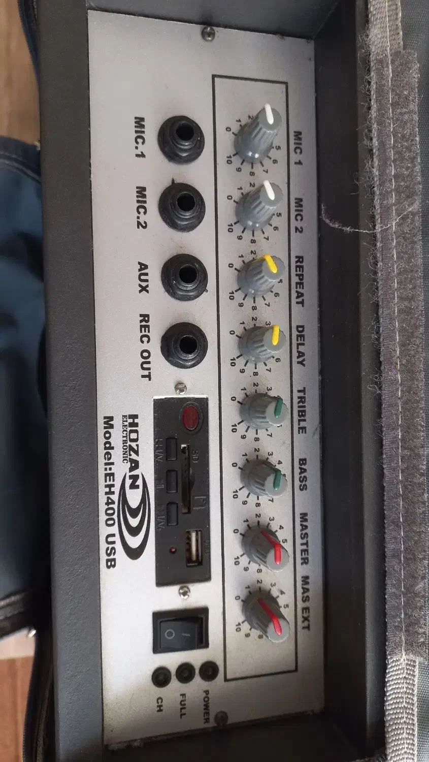 اکو همراه شارژی HOZAN - EH 400 با میکروفن بیسیم|سیستم صوتی خانگی|قم, شهرک مهدیه|دیوار