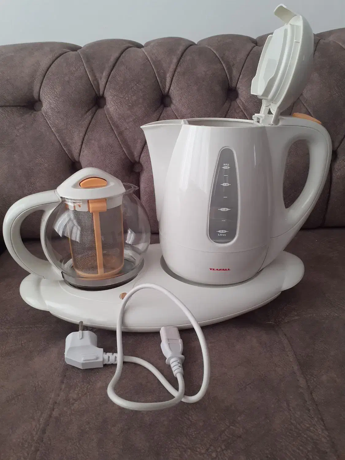 چای ساز تفال اصل فرانسه قدیمی|سماور، چایساز، قهوهساز|ایلام, |دیوار