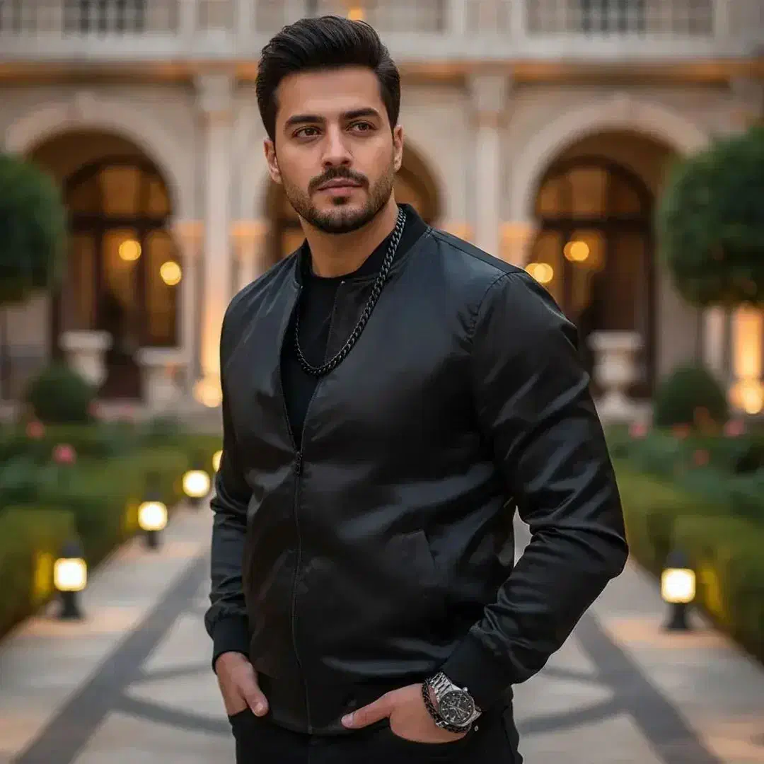 کاپشن چرم مردانه Borna مدل 1218|لباس|میناب, |دیوار