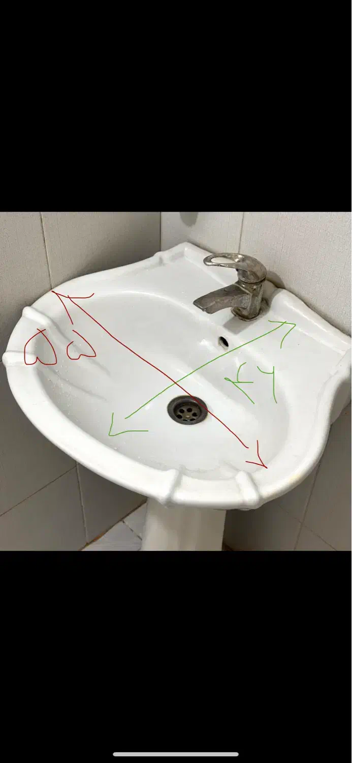 ۱ عدد سنگ روشویی کاملا سالم|لوازم سرویس بهداشتی|مشهد, الهیه|دیوار