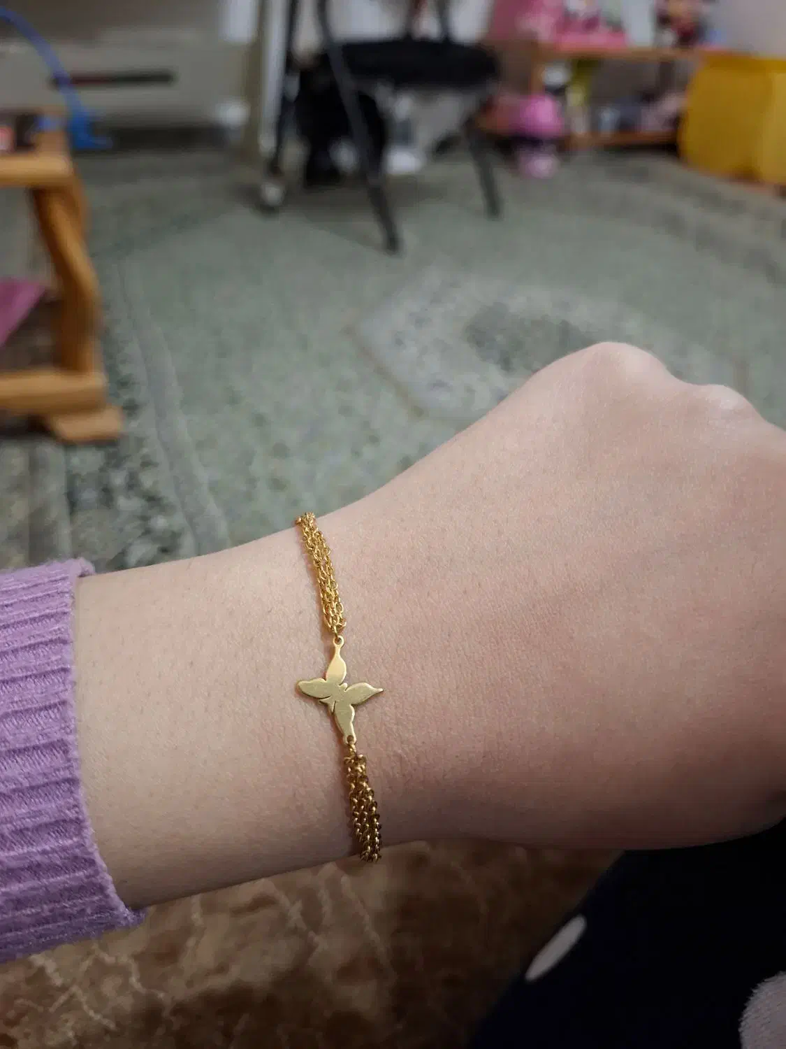 دسبند طرح پروانه|جواهرات|دزفول, |دیوار