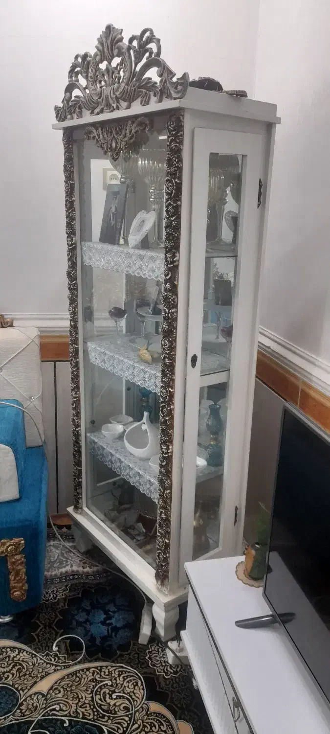 بوفه رنگ استخانی وسفید|بوفه، ویترین، کنسول|خرمشهر, |دیوار