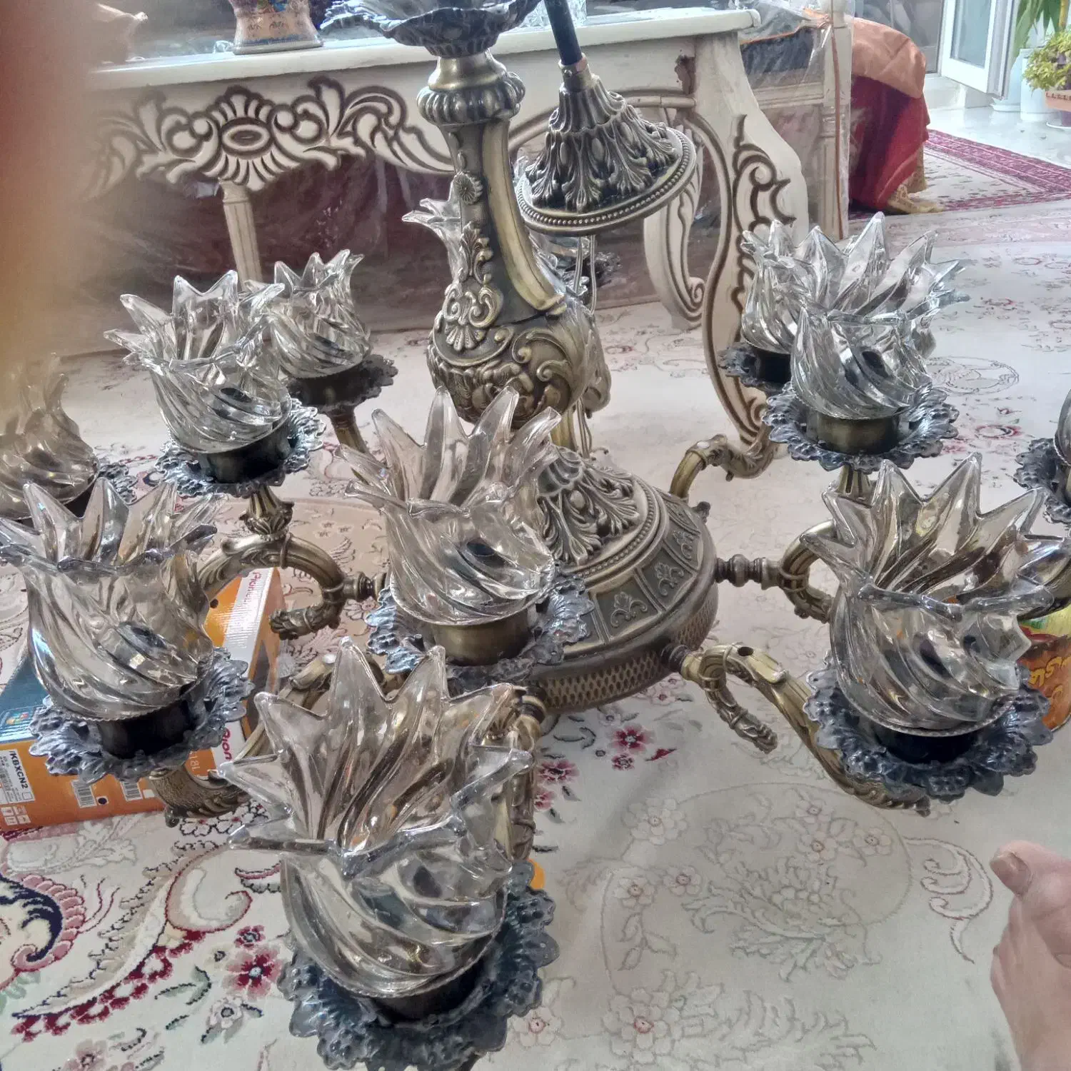 لوستر|لوستر و چراغ آویز|مشهد, الهیه|دیوار