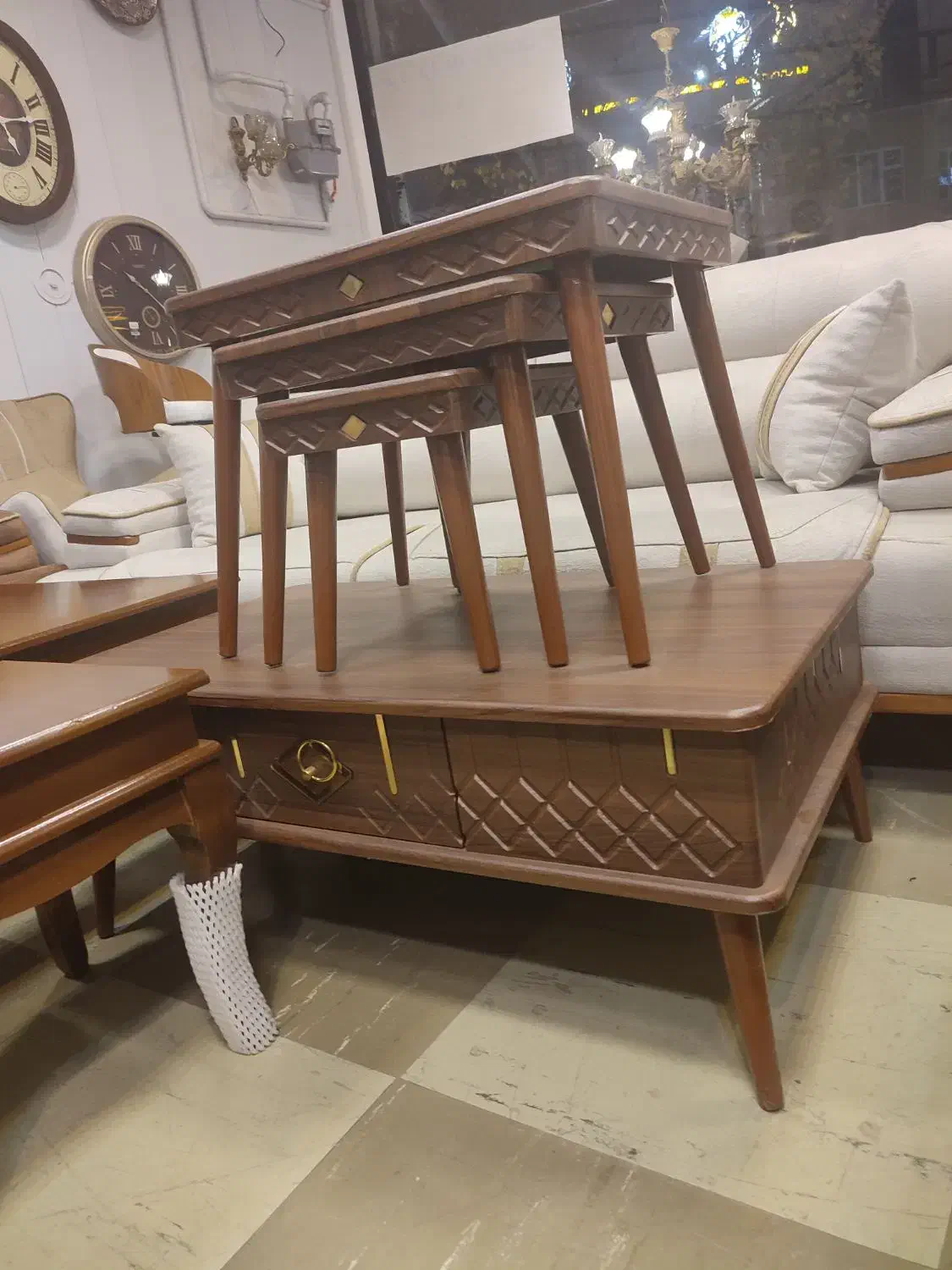 جلومبلی عسلی به قیمت تولید|مبلمان خانگی و میز عسلی|خلخال, |دیوار