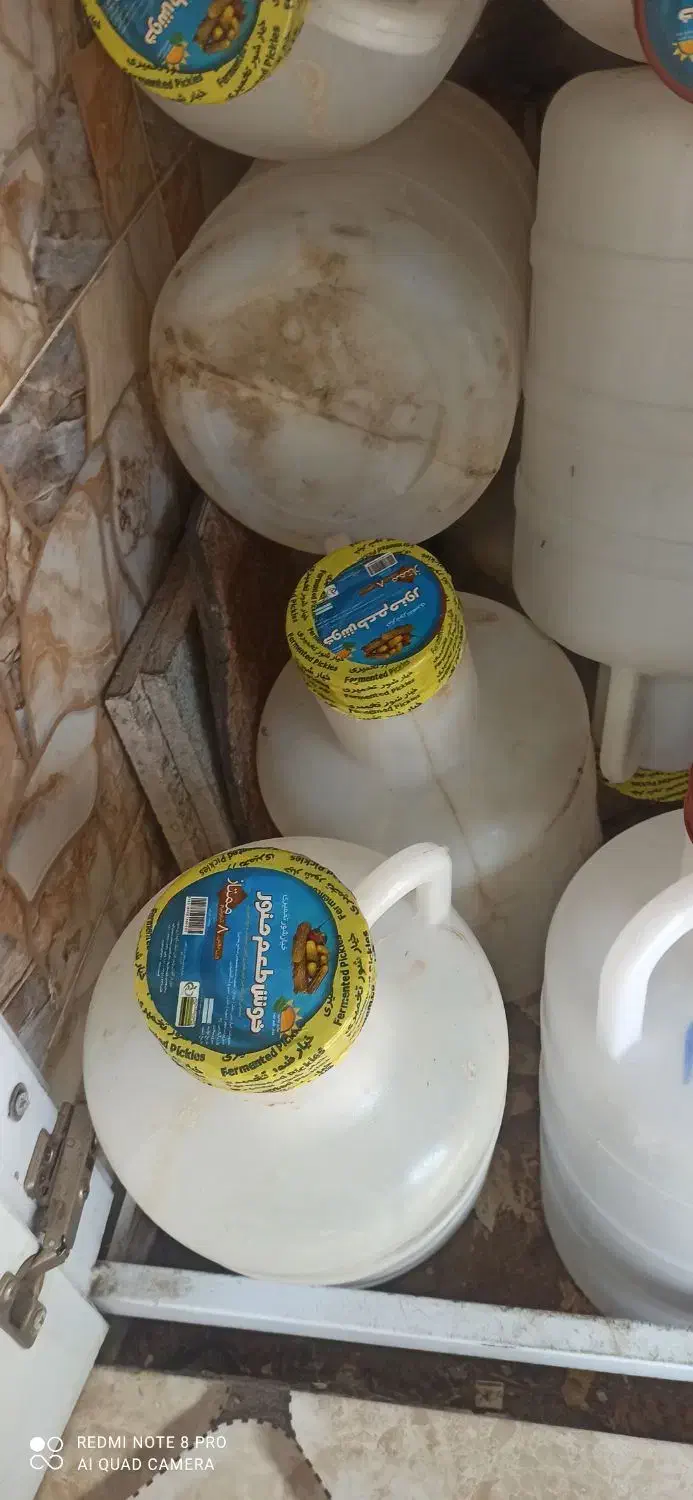 فروش تعدادی دبه جای خیارشور|ظروف نگهدارنده، پلاستیکی، یک‌بارمصرف|ایلام, |دیوار