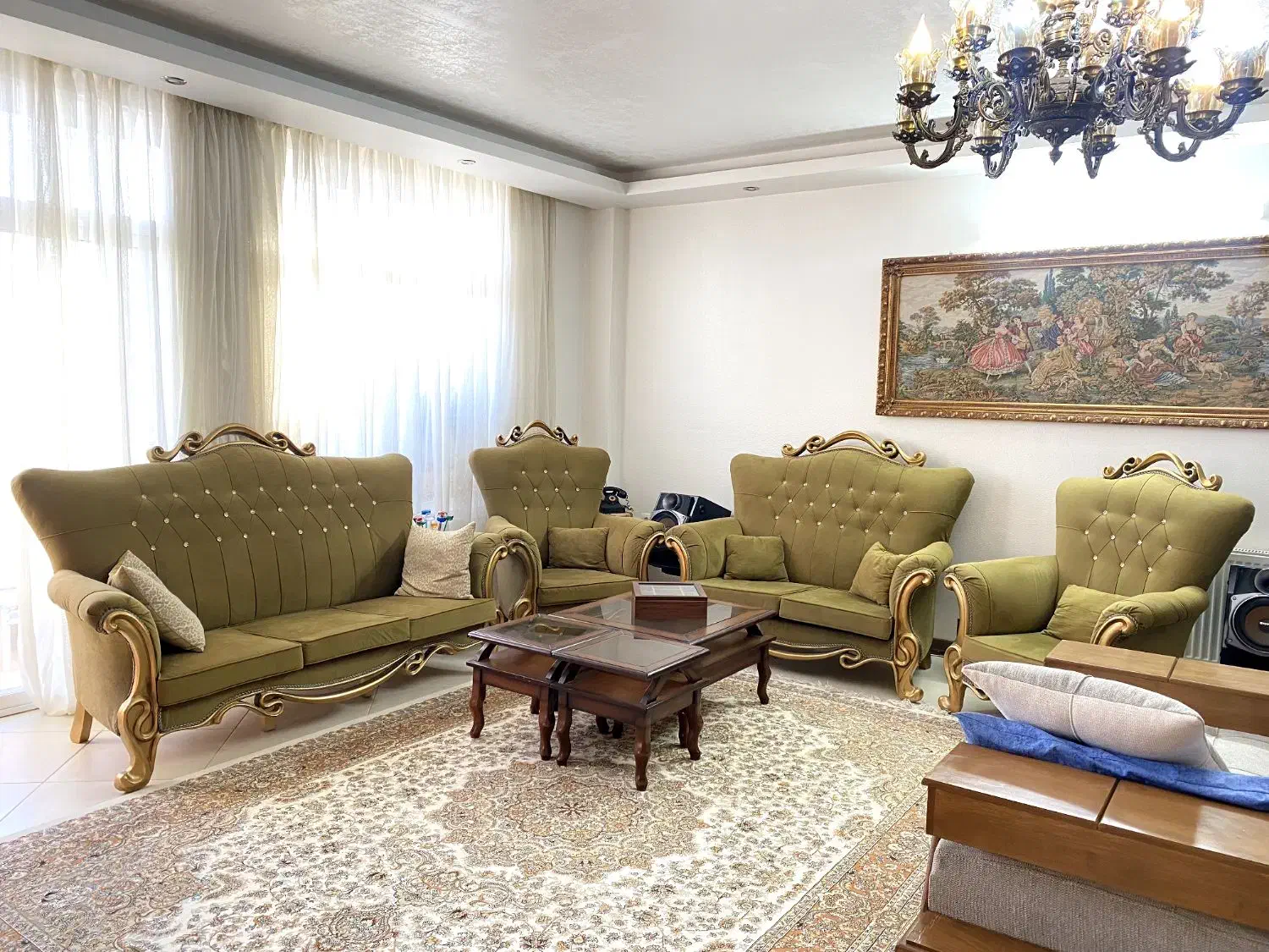 فروش مبل بسیار سالم و کم کار|مبلمان خانگی و میز عسلی|شاهینشهر, عطار|دیوار