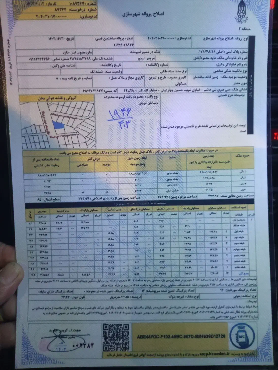 زمین برا مشارکت ساخت فقط سازنده تماس بگیره|مشارکت در ساخت املاک|همدان, |دیوار