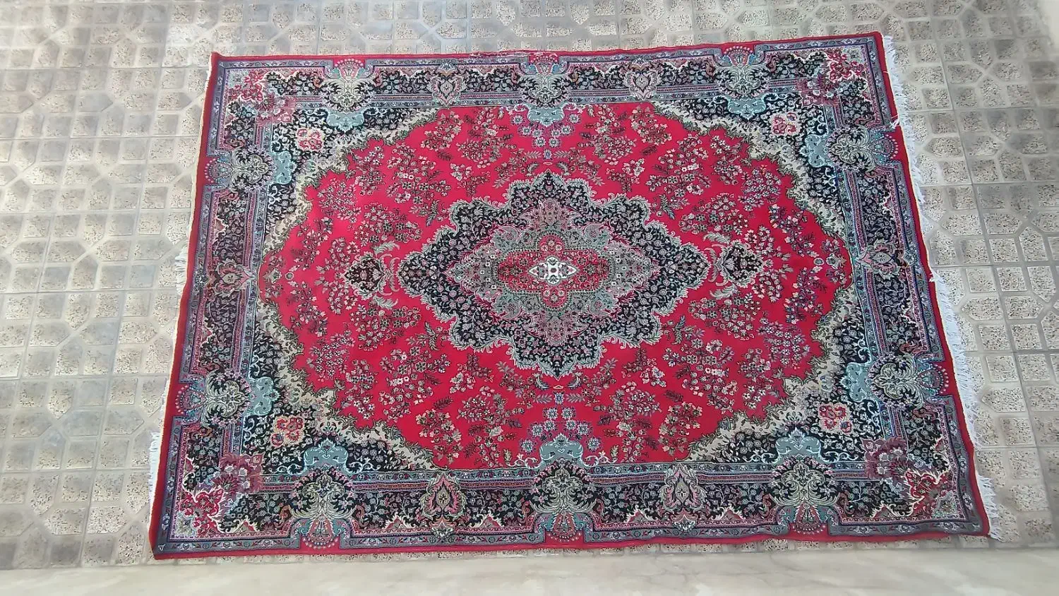 فرش ماشینی 9 متری|فرش|میانه, |دیوار