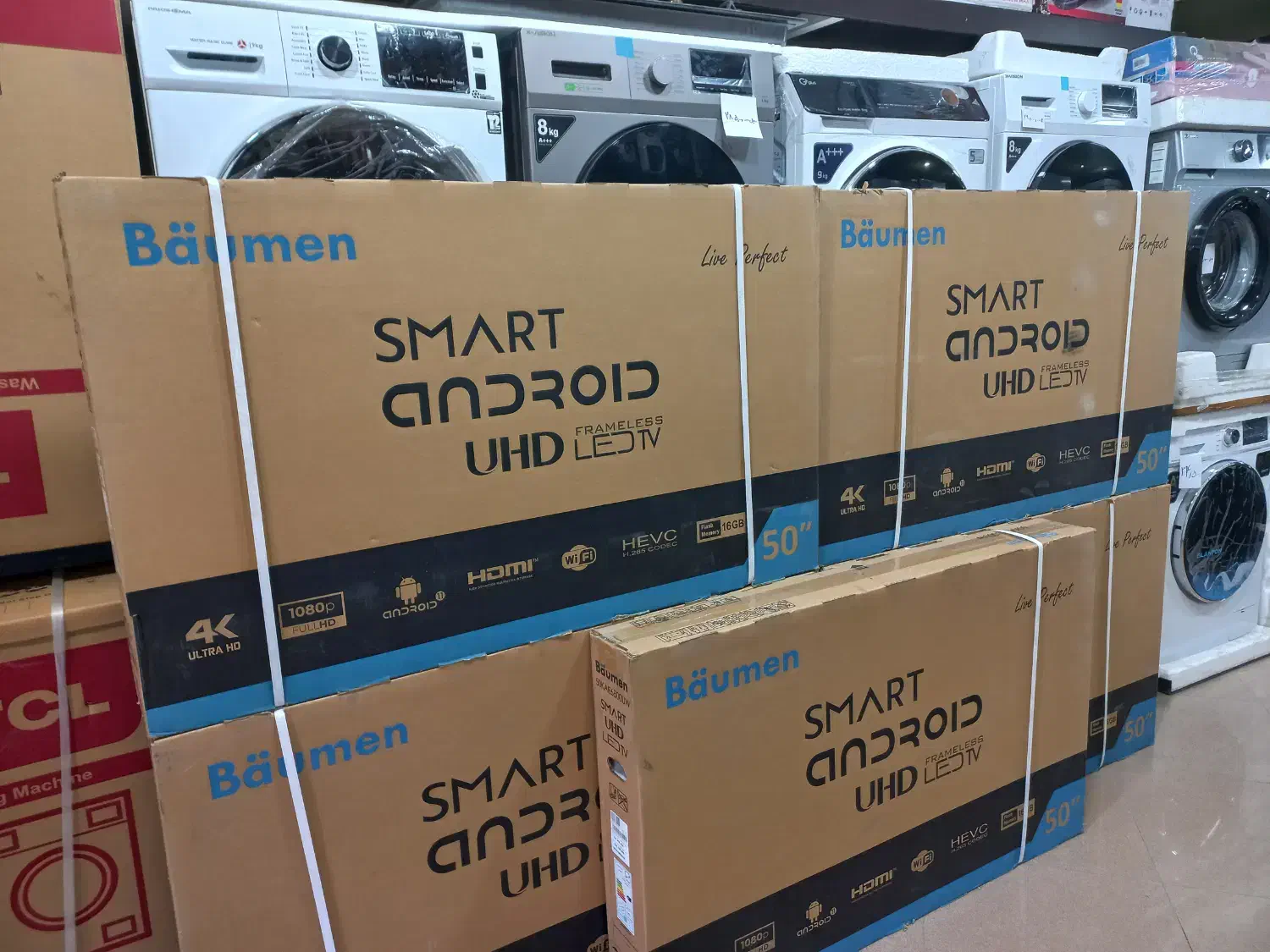 ۵۰ هوشمند فورکی با گارانتی اکبند ز یر قی.مت بازار|تلویزیون و پروژکتور|گرگان, |دیوار