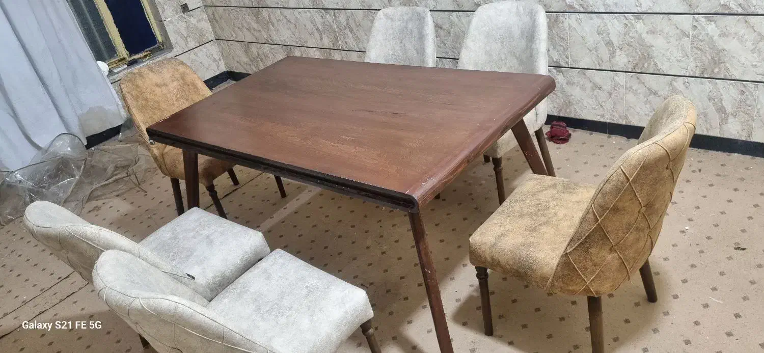 میز غذا خوری|میز و صندلی غذاخوری|کارون, |دیوار