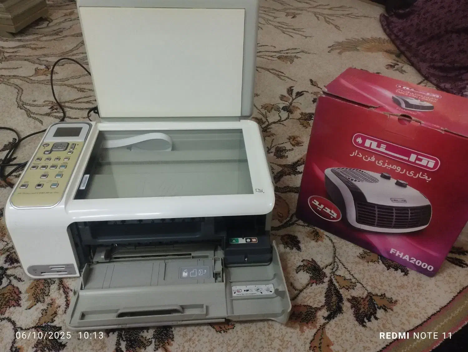 بخاری برقی فن دار پرینتر چند کاره مودم سیم کارتی|پرینتر، اسکنر، کپی، فکس|مشهد, شهید معقول|دیوار