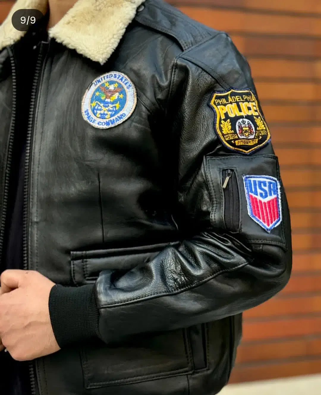 کاپشن چرم اصل بادیگاردی ضد چاقو|لباس|یاسوج, |دیوار