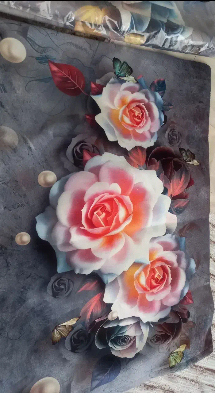 روبالشتی سه بعدی|رختخواب، بالش، پتو|مشهد, مهدی آباد (بلوار توس)|دیوار