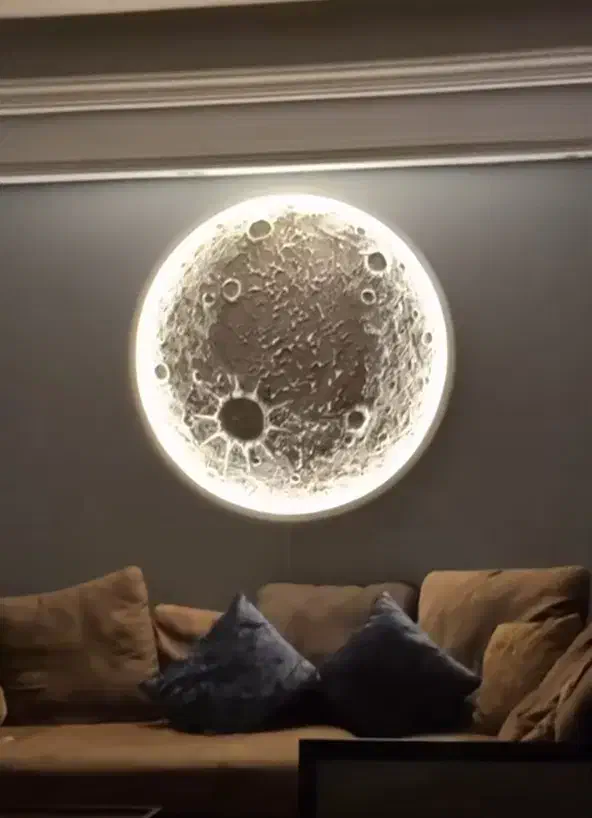 تابلو و اینه و ساعت ماه نورپردازی شده|تابلو، نقاشی، عکس|کرمانشاه, |دیوار