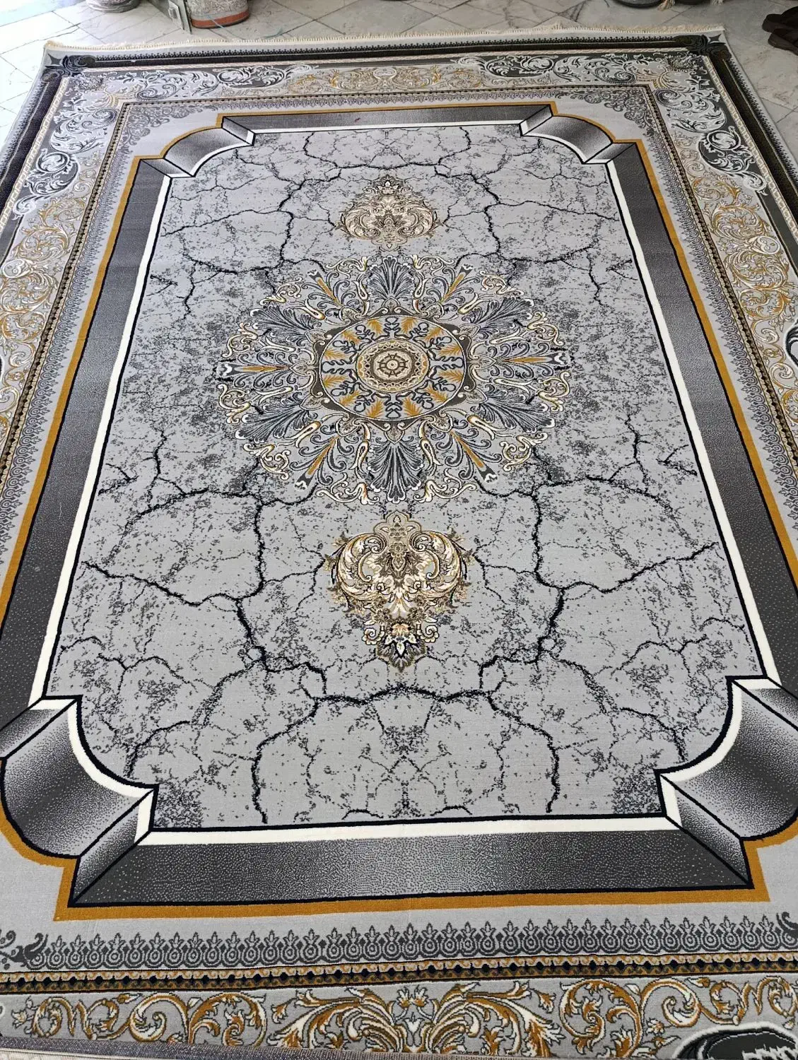 فرش طرح سنگ 700شانه تراکم2550 سورمه ای|فرش|زاهدان, |دیوار