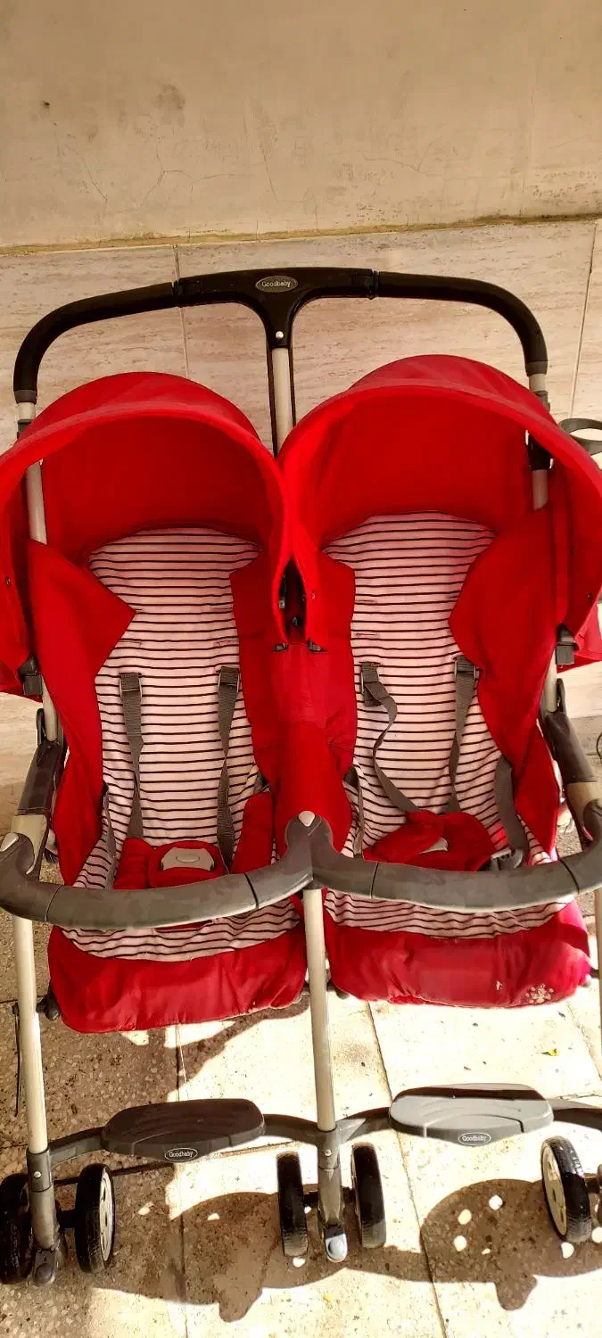 کالسکه دوقلو خارجی گود بیبی ایتالیایی|کالسکه و لوازم جانبی|کرمانشاه, |دیوار