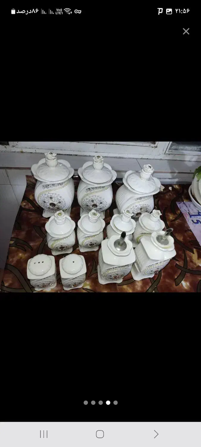 سرامیکی ۱۱ تیکه|سرویس روتختی|خرم‌آباد, |دیوار