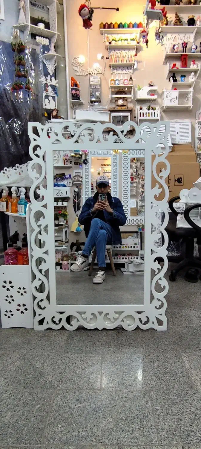 قاب شلف pvc آینه قدی ایستاده بزرگ 120 در 80 دکوری|صنایع دستی و سایر لوازم تزئینی|مشهد, کوشش|دیوار