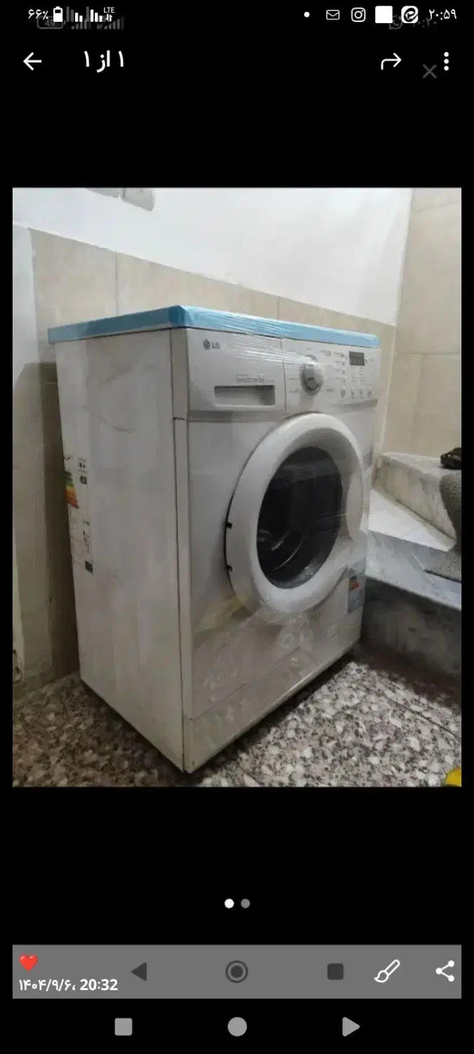 لباسشویی خشک کن سالم|ماشین لباسشویی و خشککن لباس|قم, چهل درخت|دیوار