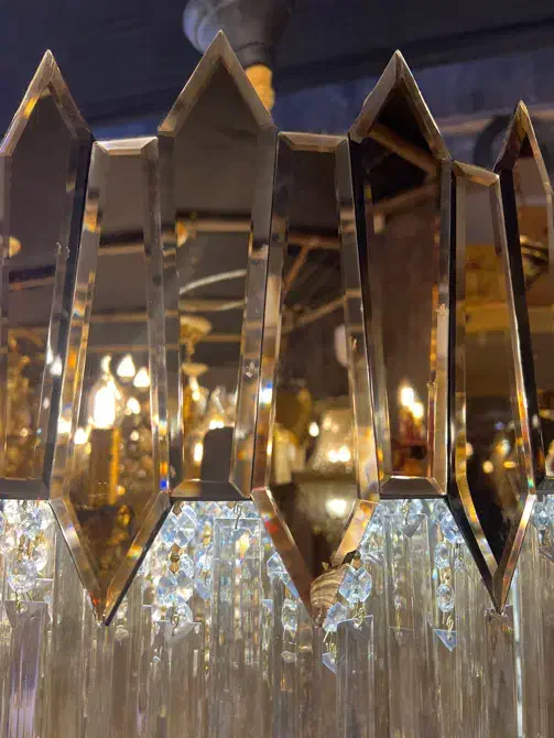 لوستر آینه ای تراش فروش ویژه|لوستر و چراغ آویز|اصفهان, بوستان ناژوان|دیوار