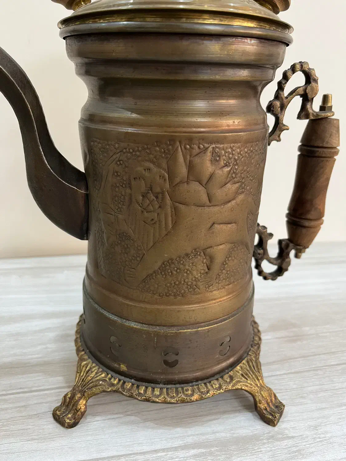 سماور شکاری و دودکش برنجی|صنایع دستی و سایر لوازم تزئینی|تهران, شهرک استقلال|دیوار