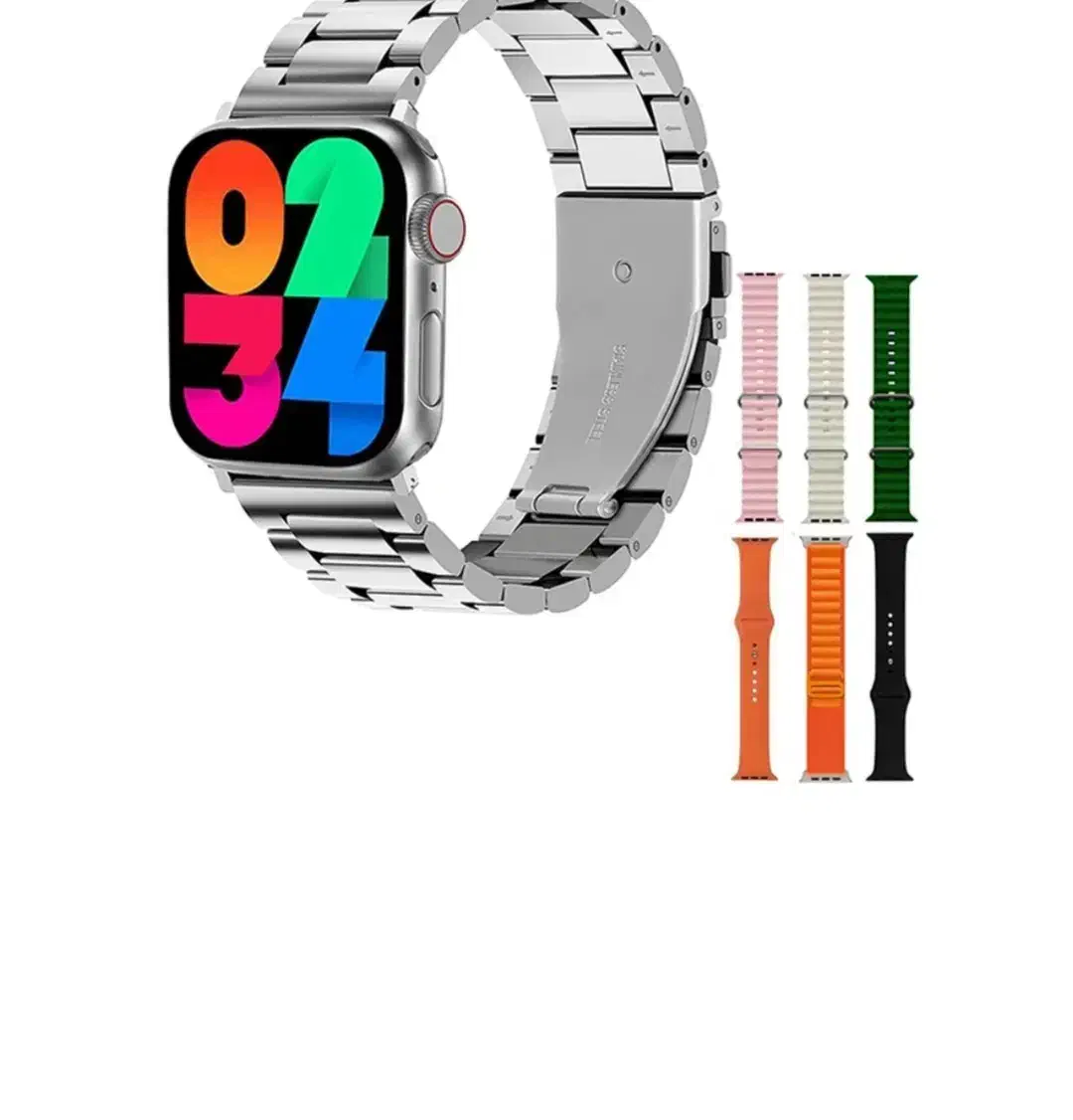 ساعت هوشمند ورنا مدل W45 max به همراه هفت بند رنگی|لوازم جانبی موبایل و تبلت|گلبهار, شهر جدید گلبهار|دیوار