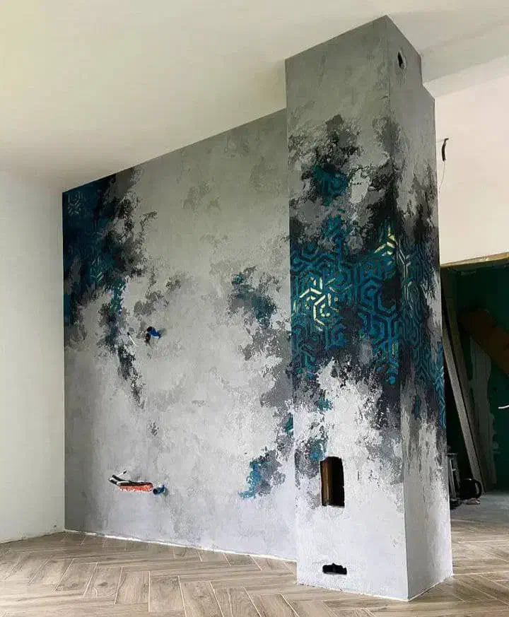 نقاشی کلاسیک/پتینه و میکروسمنت/با ضمانت ۱۰سال|خدمات پیشه و مهارت|کلارآباد, |دیوار