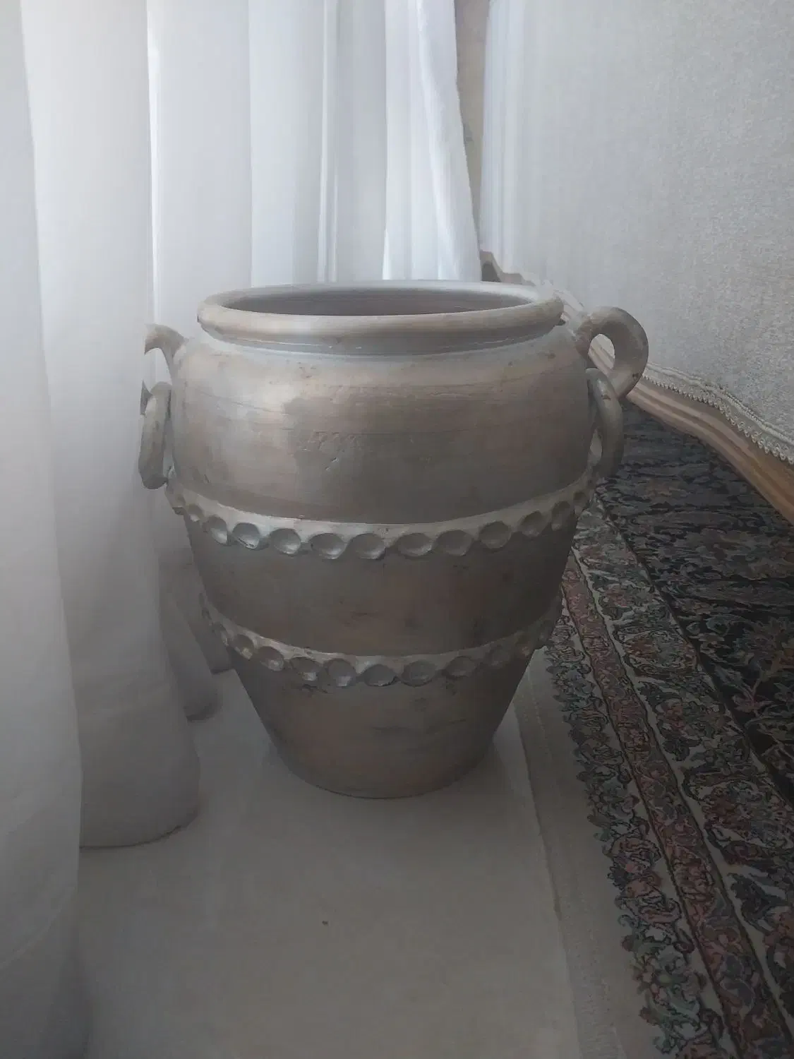 گلدان پتینه سفالی|گل و گیاه طبیعی|مشهد, مشکینی (شهرک غرب)|دیوار