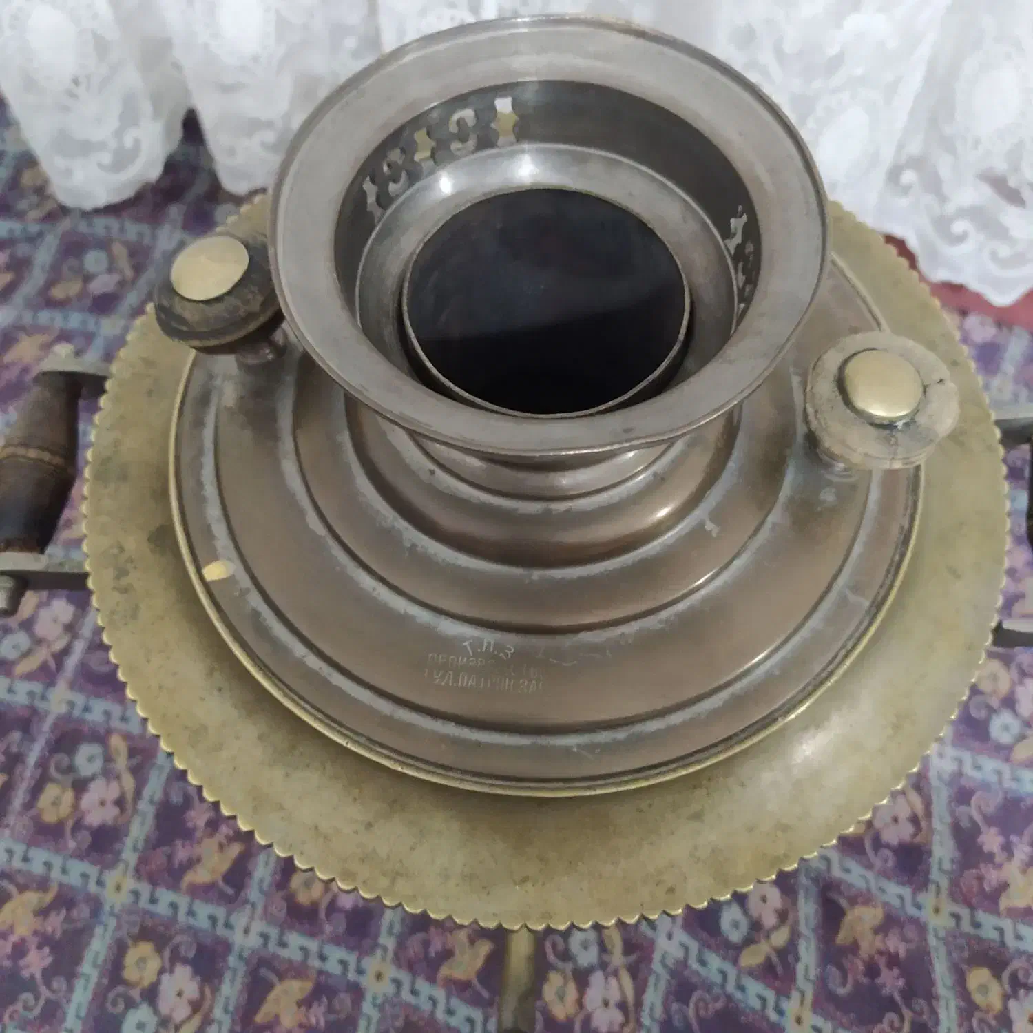 سماور روسی شش لیتری نیگالای بکر وسالم|کلکسیون اشیاء عتیقه|اردبیل, |دیوار