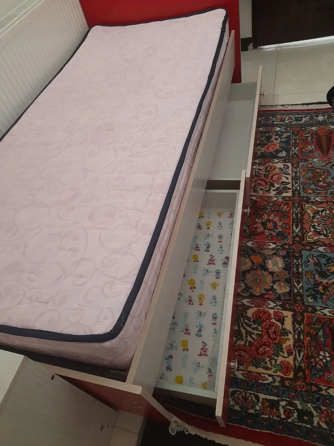 تخت نوجوان ام دی اف کاملا سالم|تخت و سرویس خواب|شهرکرد, |دیوار