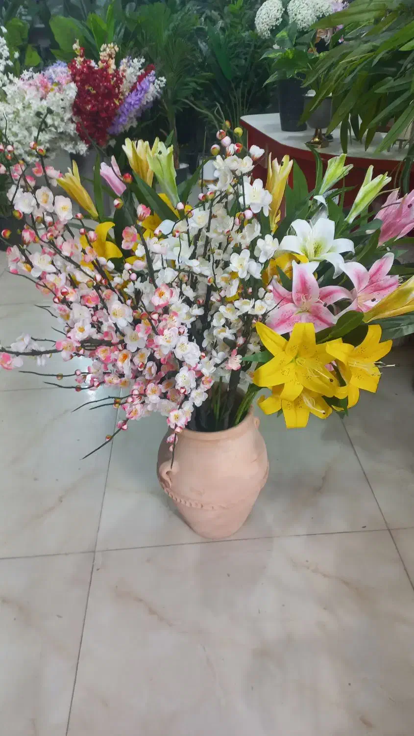 گل شاخه ای مصنوعی|گل مصنوعی|گرگان, |دیوار