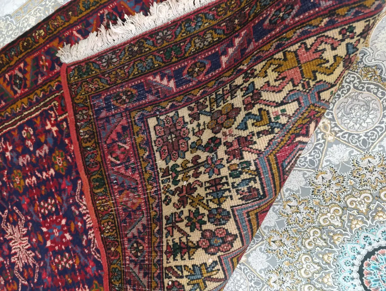 یک جفت فرش دست بافت سراب. درحد نو|فرش|کرج, حصارک پایین|دیوار