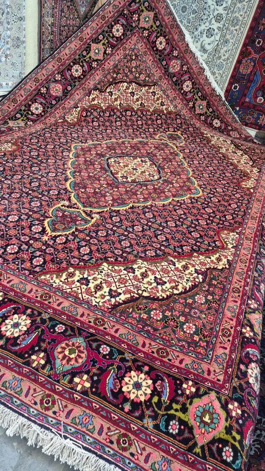 یک جفت فرش دستباف ۹ متری تبریز نقشه ماهی|فرش|کرج, برغان|دیوار