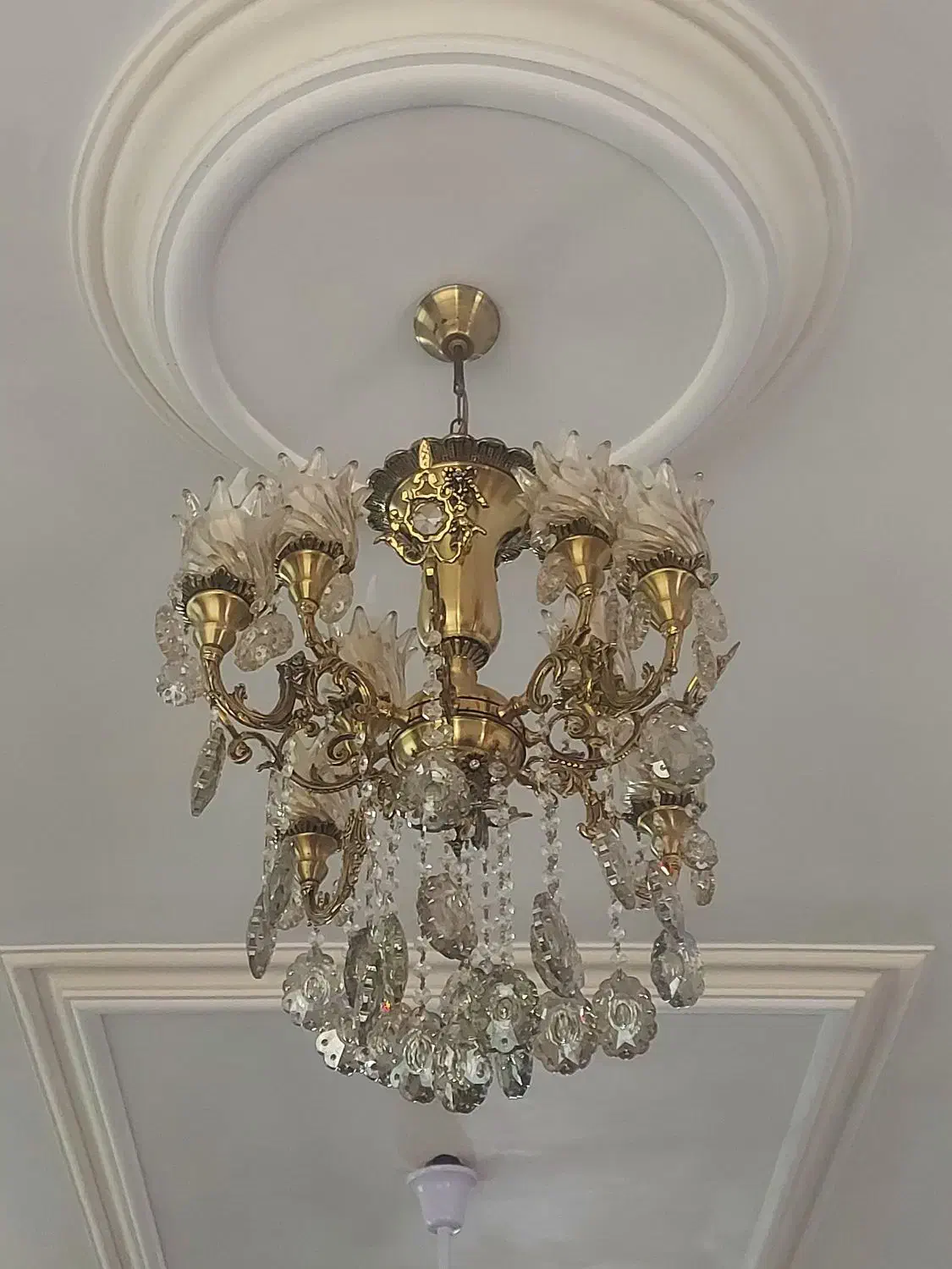 لوستر برنز ۱۲شاخه|لوستر و چراغ آویز|اردبیل, |دیوار