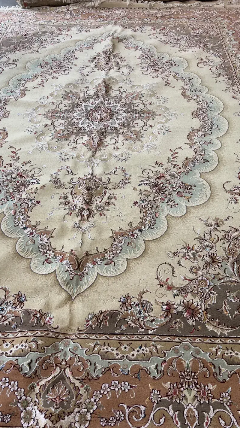 فرش ۱۲ متر جفت کرم شکلاتی|فرش|قزوین, |دیوار